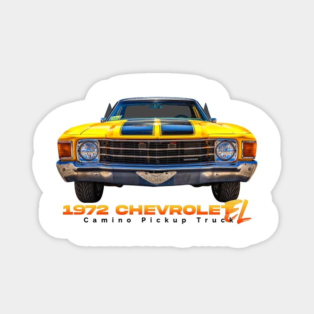 1972 Chevrolet El Camino Pickup Truck Sticker by Gestalt Imagery